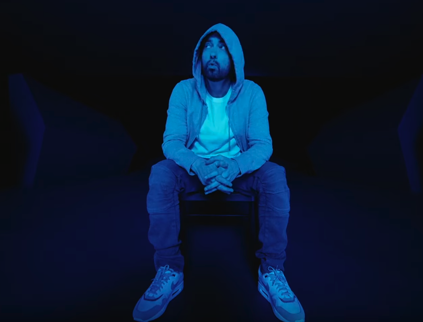 Eminem is back with another video from his latest album entitled "Music to be Murdered By." The single "Darkness" is one of the first single to be released off the new album